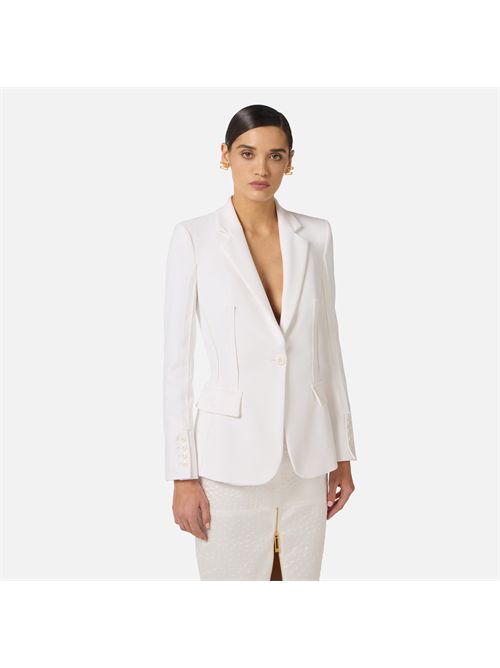Jacket woman ivory ELISABETTA FRANCHI | GI21661E2/360